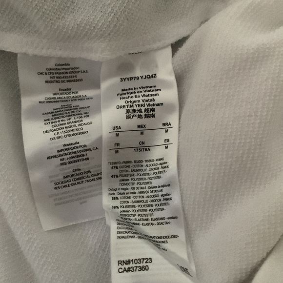 Armani Exchange Bedazzled Joggers White Size M - Picture 5 of 5